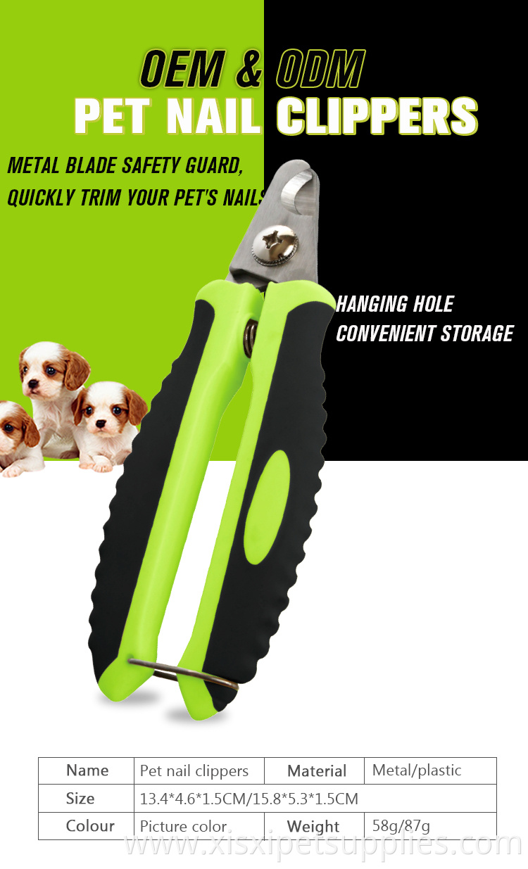 Factory Wholesale Custom LOGO LOW MOQ Pet Cat Dog Nail Clippers